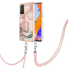 Custodia Silicone Gel Morbida Fantasia Modello Cover con Cinghia Cordino Mano YB1 per Xiaomi Redmi Note 11 Pro 4G Rosa