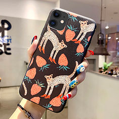 Custodia Silicone Gel Morbida Fantasia Modello Cover H06 per Apple iPhone 11 Nero