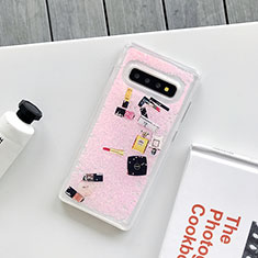 Custodia Silicone Gel Morbida Fantasia Modello Cover K01 per Samsung Galaxy S10 5G Rosa