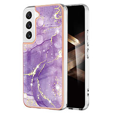 Custodia Silicone Gel Morbida Fantasia Modello Cover per Samsung Galaxy S24 5G Viola