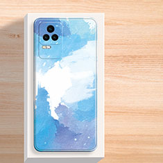 Custodia Silicone Gel Morbida Fantasia Modello Cover per Xiaomi Poco F4 5G Blu