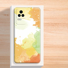 Custodia Silicone Gel Morbida Fantasia Modello Cover per Xiaomi Poco F4 5G Giallo