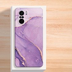 Custodia Silicone Gel Morbida Fantasia Modello Cover per Xiaomi Redmi K40 5G Viola