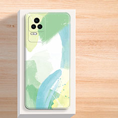 Custodia Silicone Gel Morbida Fantasia Modello Cover per Xiaomi Redmi K50 Pro 5G Verde