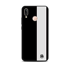 Custodia Silicone Gel Morbida Fantasia Modello Cover S01 per Huawei Nova 3e Bianco