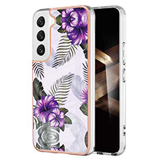 Custodia Silicone Gel Morbida Fantasia Modello Cover S01 per Samsung Galaxy S24 5G Viola