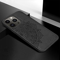 Custodia Silicone Gel Morbida Fantasia Modello Cover S05 per Apple iPhone 14 Pro Nero