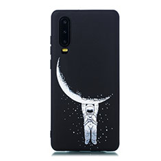 Custodia Silicone Gel Morbida Fantasia Modello Cover S05 per Huawei P30 Nero