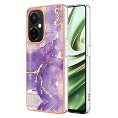 Custodia Silicone Gel Morbida Fantasia Modello Cover Y01B per OnePlus Nord CE 3 Lite 5G Viola