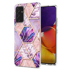 Custodia Silicone Gel Morbida Fantasia Modello Cover Y01B per Samsung Galaxy A25 5G Lavanda