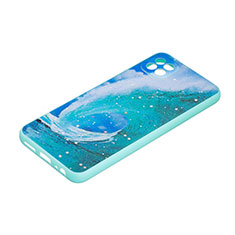 Custodia Silicone Gel Morbida Fantasia Modello Cover Y01X per Samsung Galaxy A22s 5G Verde