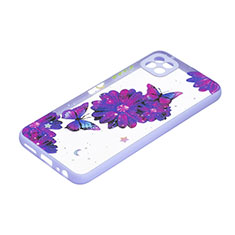 Custodia Silicone Gel Morbida Fantasia Modello Cover Y01X per Samsung Galaxy A22s 5G Viola