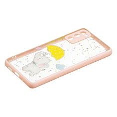 Custodia Silicone Gel Morbida Fantasia Modello Cover Y01X per Samsung Galaxy S20 FE 4G Giallo