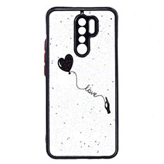 Custodia Silicone Gel Morbida Fantasia Modello Cover Y01X per Xiaomi Redmi 9 Prime India Nero