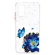 Custodia Silicone Gel Morbida Fantasia Modello Cover Y01X per Xiaomi Redmi 9T 4G Blu