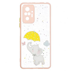 Custodia Silicone Gel Morbida Fantasia Modello Cover Y01X per Xiaomi Redmi Note 10 Pro Max Giallo