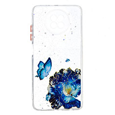Custodia Silicone Gel Morbida Fantasia Modello Cover Y01X per Xiaomi Redmi Note 9T 5G Blu