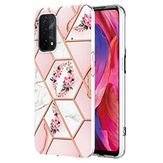 Custodia Silicone Gel Morbida Fantasia Modello Cover Y02B per Oppo A74 5G Rosa