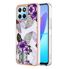 Custodia Silicone Gel Morbida Fantasia Modello Cover Y03B per Huawei Honor 70 Lite 5G Viola