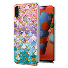 Custodia Silicone Gel Morbida Fantasia Modello Cover Y03B per Samsung Galaxy A11 Colorato