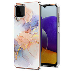 Custodia Silicone Gel Morbida Fantasia Modello Cover Y03B per Samsung Galaxy A22 4G Lavanda