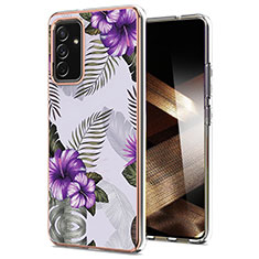 Custodia Silicone Gel Morbida Fantasia Modello Cover Y03B per Samsung Galaxy A35 5G Viola