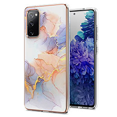 Custodia Silicone Gel Morbida Fantasia Modello Cover Y03B per Samsung Galaxy S20 Lite 5G Lavanda