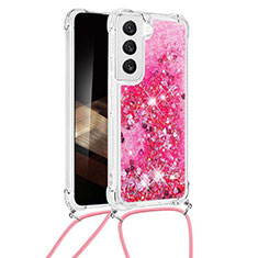 Custodia Silicone Gel Morbida Fantasia Modello Cover Y03B per Samsung Galaxy S25 5G Rosa Caldo