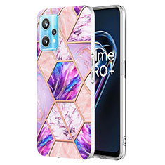 Custodia Silicone Gel Morbida Fantasia Modello Cover Y04B per Realme 9 Pro 5G Lavanda