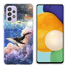 Custodia Silicone Gel Morbida Fantasia Modello Cover Y04B per Samsung Galaxy A23 4G Multicolore