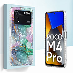 Custodia Silicone Gel Morbida Fantasia Modello Cover Y04B per Xiaomi Poco M4 Pro 4G Multicolore