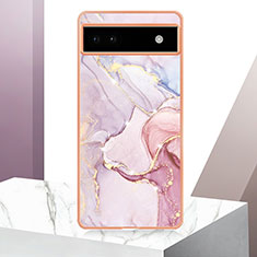 Custodia Silicone Gel Morbida Fantasia Modello Cover Y05B per Google Pixel 6a 5G Rosa