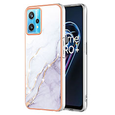 Custodia Silicone Gel Morbida Fantasia Modello Cover Y05B per Realme 9 Pro 5G Bianco