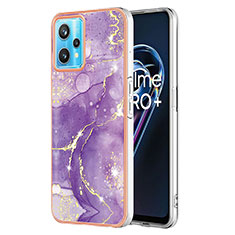 Custodia Silicone Gel Morbida Fantasia Modello Cover Y05B per Realme 9 Pro 5G Viola