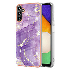 Custodia Silicone Gel Morbida Fantasia Modello Cover Y05B per Samsung Galaxy A04s Viola