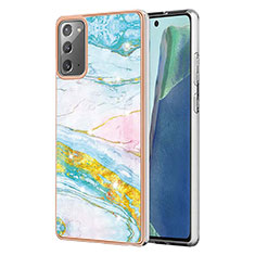 Custodia Silicone Gel Morbida Fantasia Modello Cover Y05B per Samsung Galaxy Note 20 5G Colorato