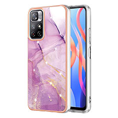 Custodia Silicone Gel Morbida Fantasia Modello Cover Y05B per Xiaomi Poco M4 Pro 5G Lavanda