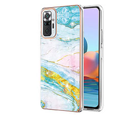 Custodia Silicone Gel Morbida Fantasia Modello Cover Y05B per Xiaomi Redmi Note 10 Pro 4G Colorato