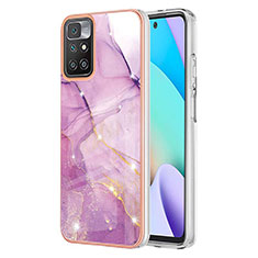 Custodia Silicone Gel Morbida Fantasia Modello Cover Y05B per Xiaomi Redmi Note 11 4G (2021) Lavanda