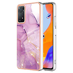 Custodia Silicone Gel Morbida Fantasia Modello Cover Y05B per Xiaomi Redmi Note 12 Pro 4G Lavanda