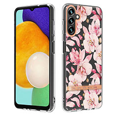 Custodia Silicone Gel Morbida Fantasia Modello Cover Y06B per Samsung Galaxy A13 5G Rosa