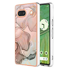 Custodia Silicone Gel Morbida Fantasia Modello Cover Y07B per Google Pixel 7a 5G Multicolore