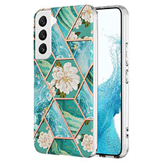 Custodia Silicone Gel Morbida Fantasia Modello Cover Y09B per Samsung Galaxy S21 5G Verde