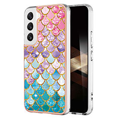 Custodia Silicone Gel Morbida Fantasia Modello Cover Y10B per Samsung Galaxy S25 5G Multicolore