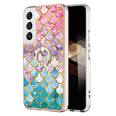 Custodia Silicone Gel Morbida Fantasia Modello Cover Y15B per Samsung Galaxy S25 5G Multicolore