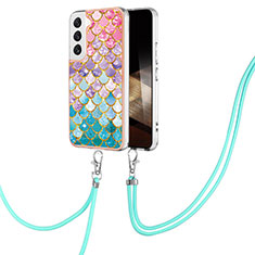 Custodia Silicone Gel Morbida Fantasia Modello Cover Y20B per Samsung Galaxy S25 5G Multicolore