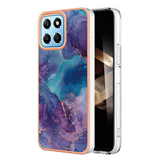 Custodia Silicone Gel Morbida Fantasia Modello Cover YB1 per Huawei Honor X8b Viola