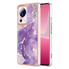 Custodia Silicone Gel Morbida Fantasia Modello Cover YB1 per Xiaomi Civi 2 5G Viola