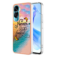 Custodia Silicone Gel Morbida Fantasia Modello Cover YB3 per Huawei Honor 90 Lite 5G Multicolore