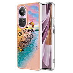 Custodia Silicone Gel Morbida Fantasia Modello Cover YB3 per Oppo Reno10 Pro 5G Multicolore